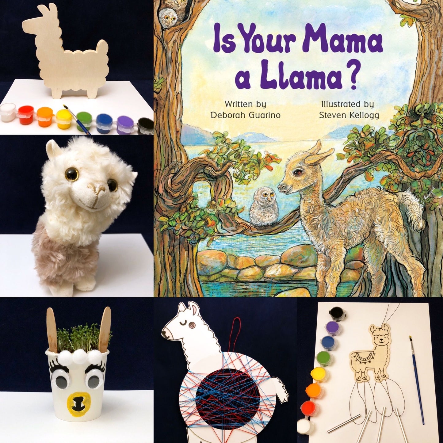 Llama themed activities for kids based on Is Your Mama a Llama?