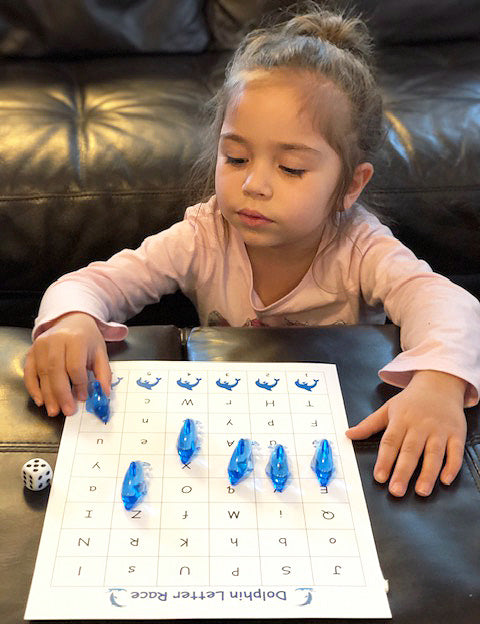 Dolphin letter game kids