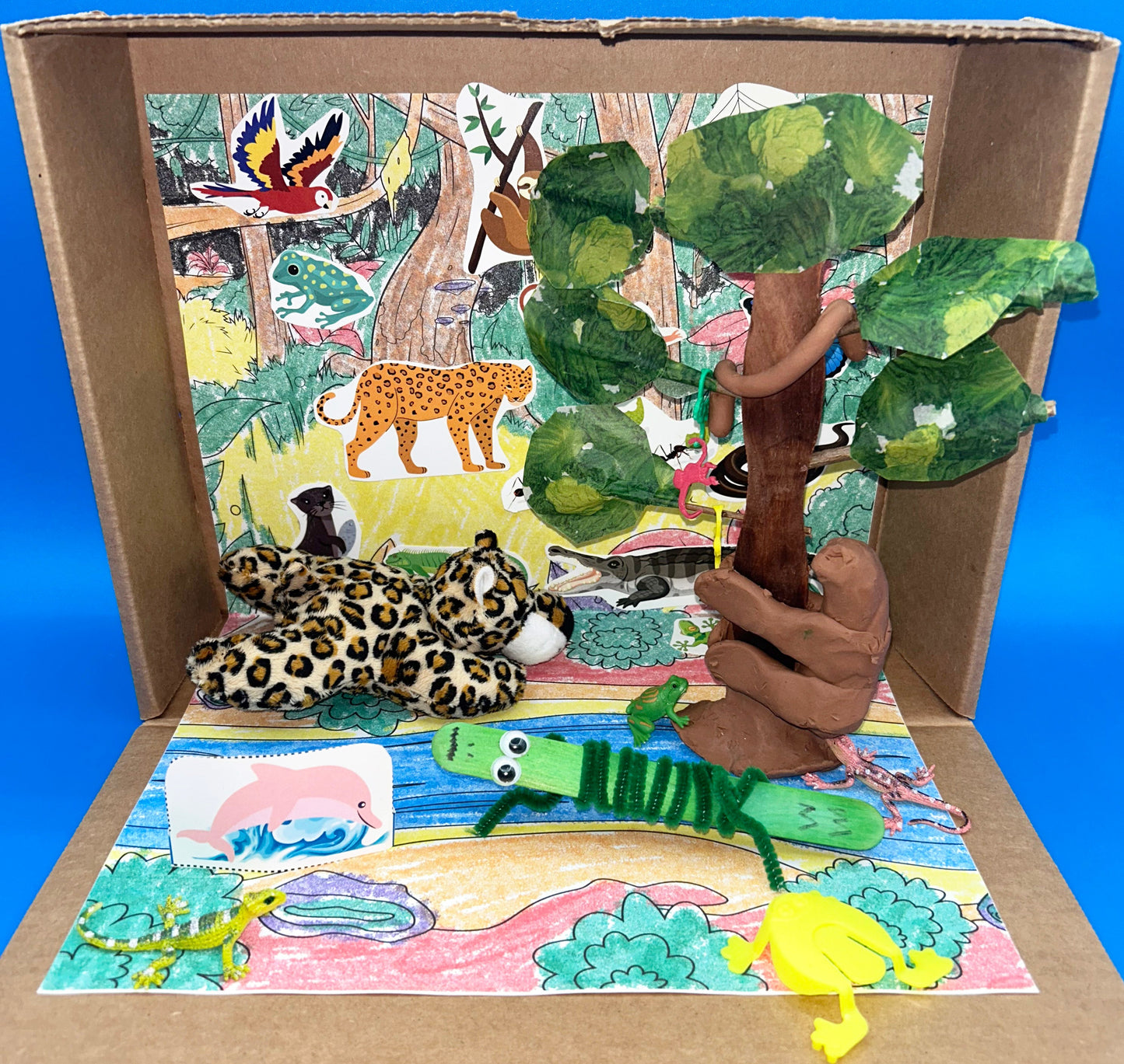 Rainforest Diorama Project STEM kids