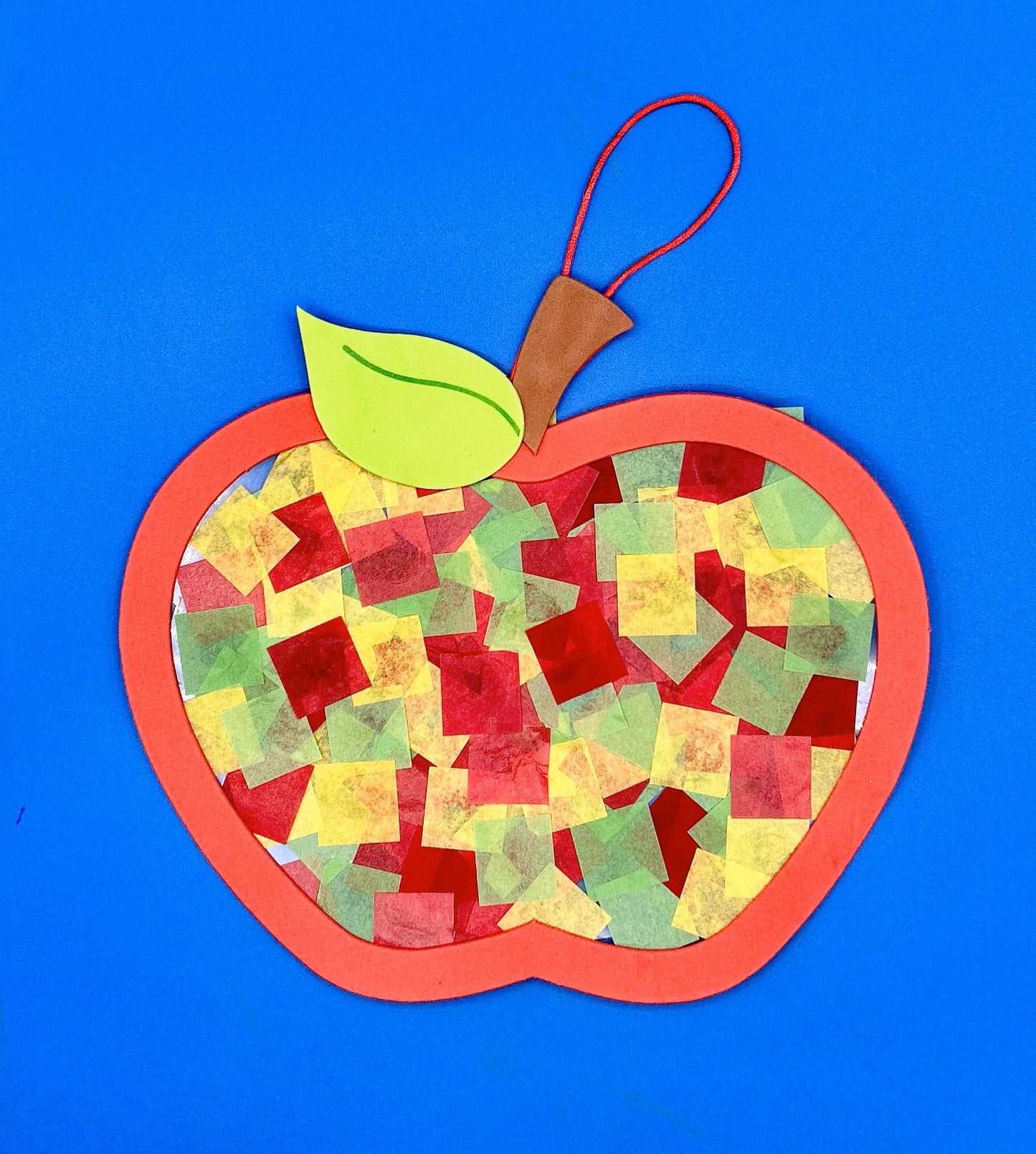 Apple craft sun catcher