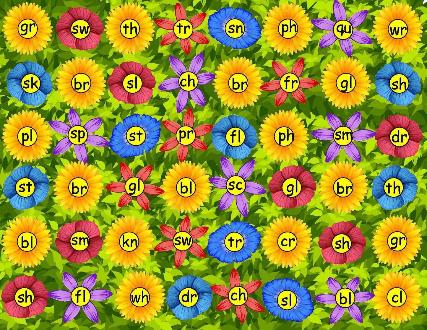 Pollenate the Flowers Literacy Game