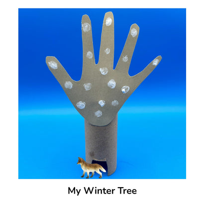 My Winter Tree Art Project
