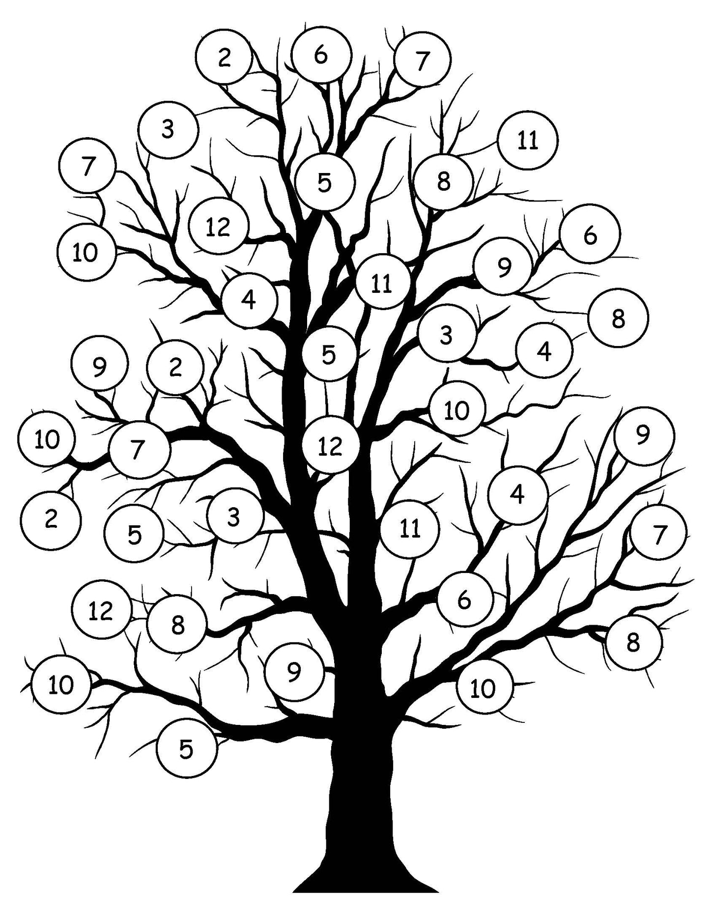 Flower roll and cover tree game