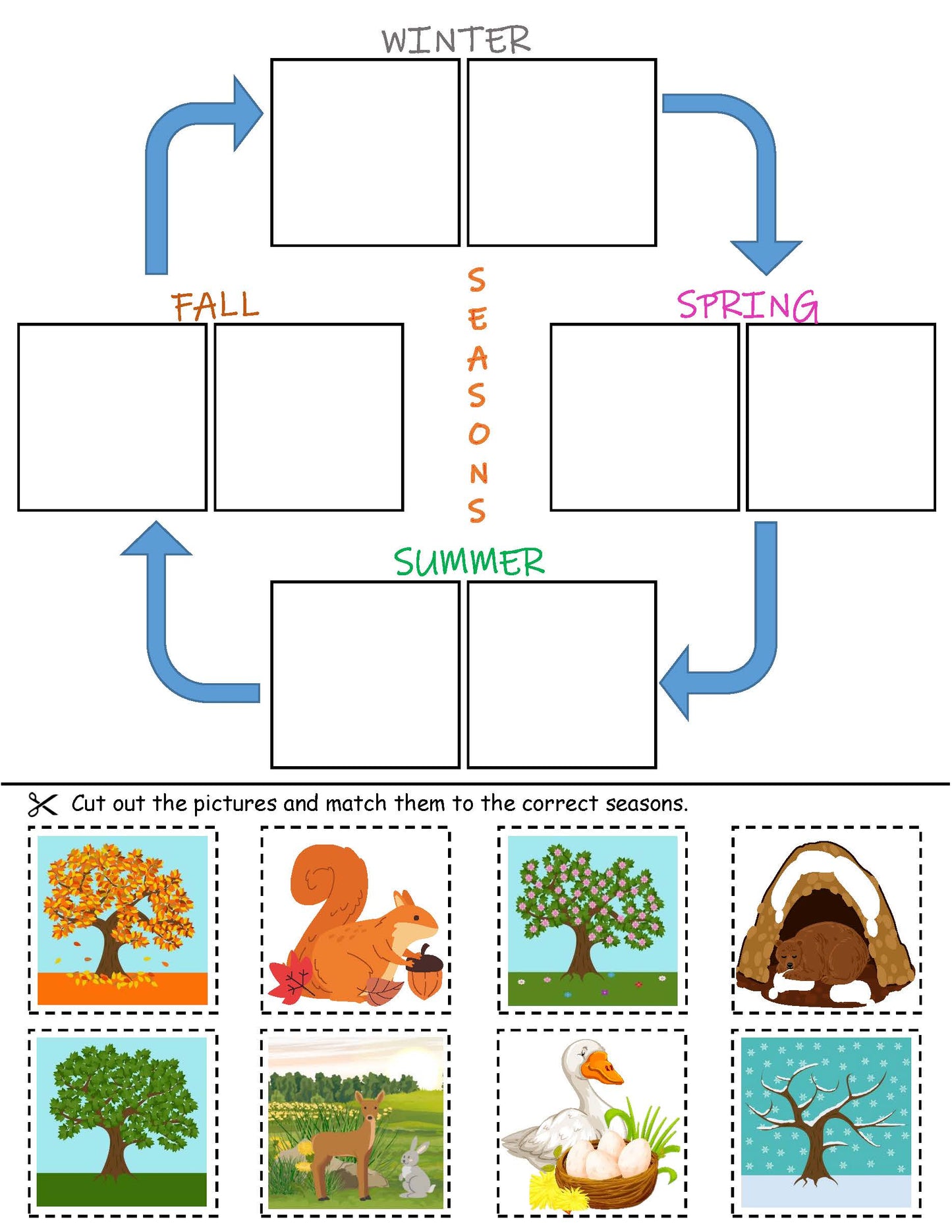 4 season kids STEM activity