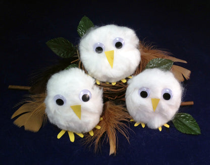 Art activity: Make Your Own Owl Babies based on the book Owl Babies