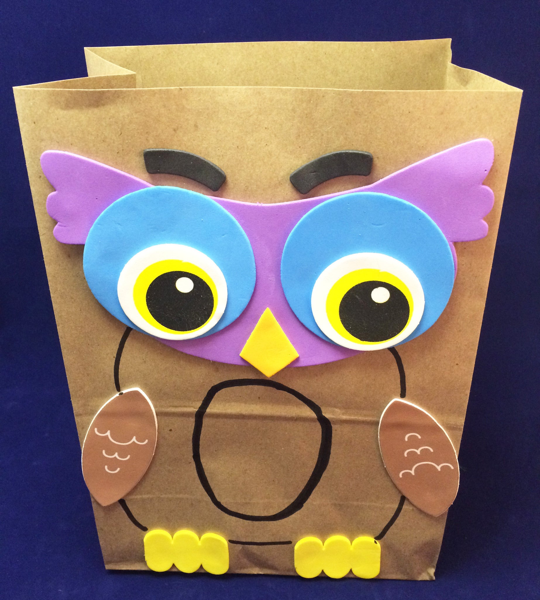 Art Activity - Paper bag owl inspired by Owl Babies