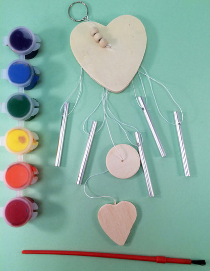 Decorate your own Wind Chime, art activity, to go along with May's Ivy Kids kit featuring the book The Wind Blew by Pat Hutchins. 