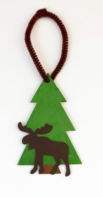 Moose tree ornament