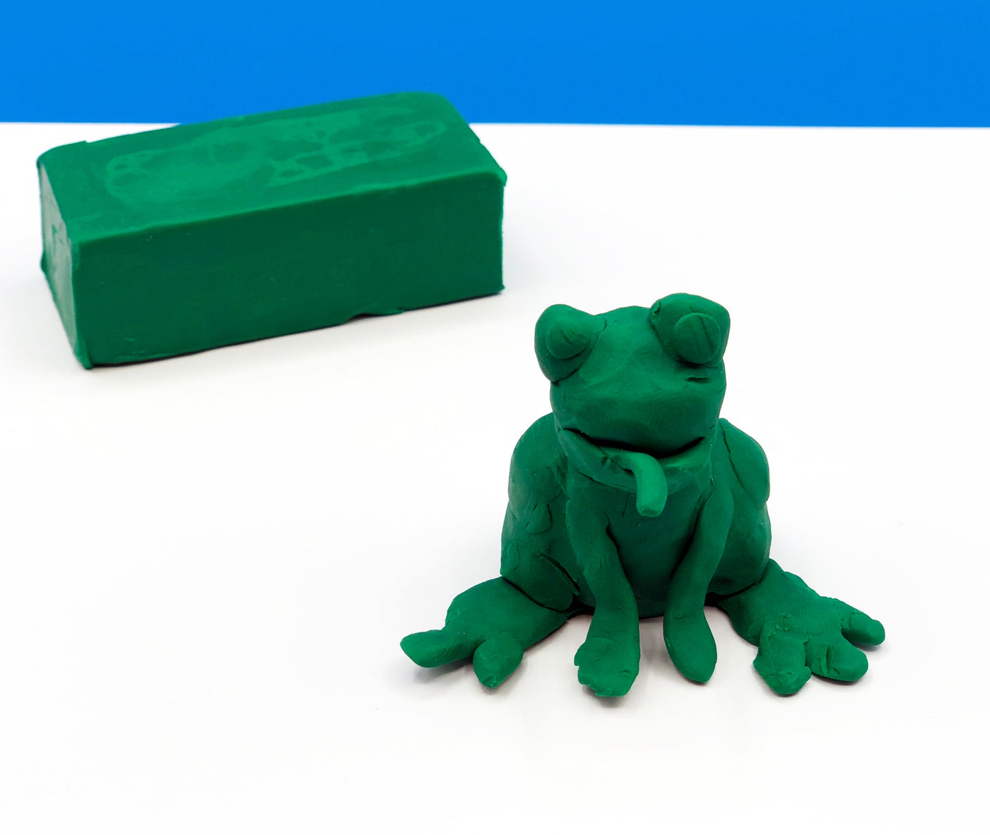 Clay frog kids craft