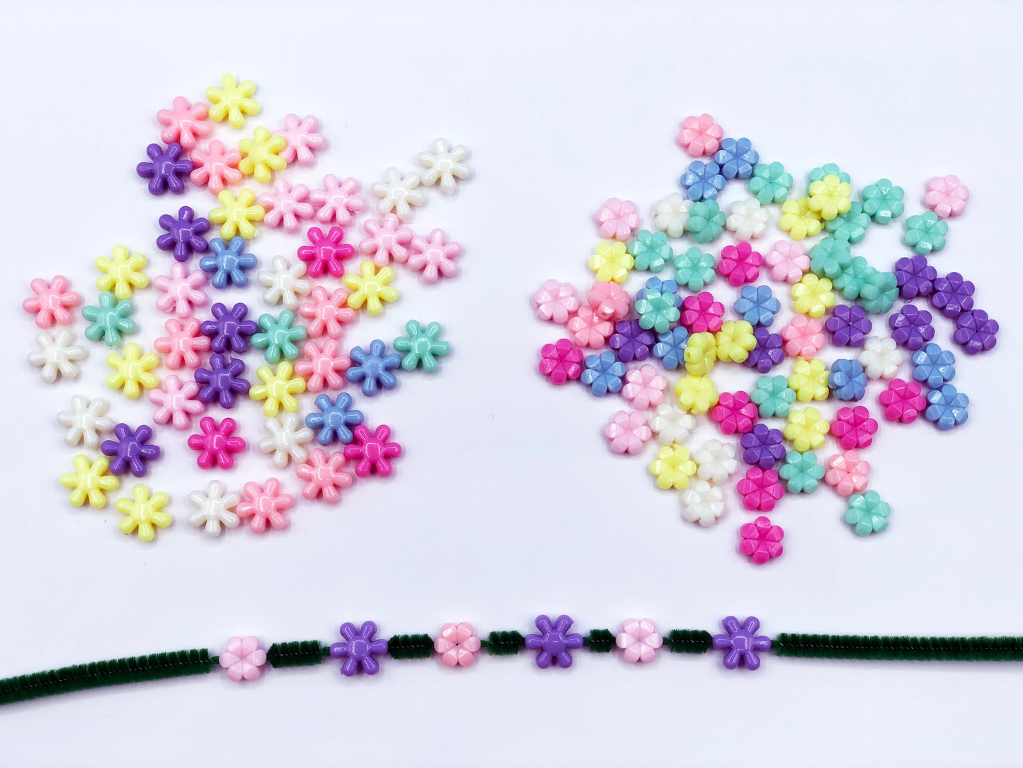 Flower beading making patterns kids activity