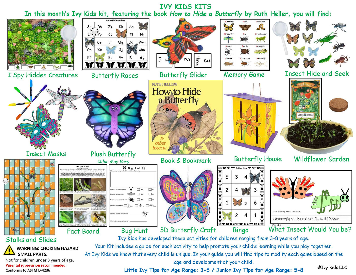 children's subscription box butterfly theme